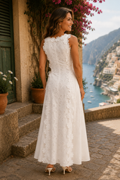 Delfina | Vestido Comprido Bordado