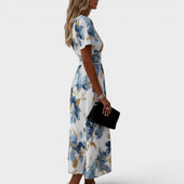 Denise | Vestido Midi Floral Traçado