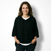 Ottavia | Camisola Poncho de Malha com Capuz