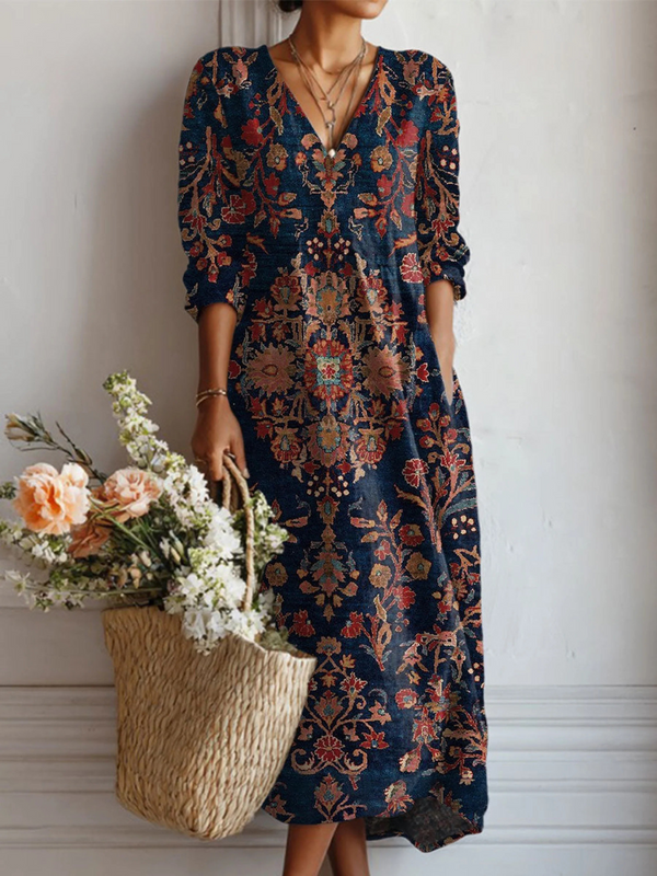 Alejandra – Dolga boho obleka