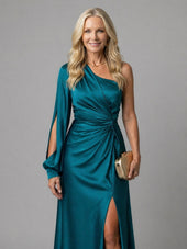 Emília | Vestido de Noite de Um Ombro