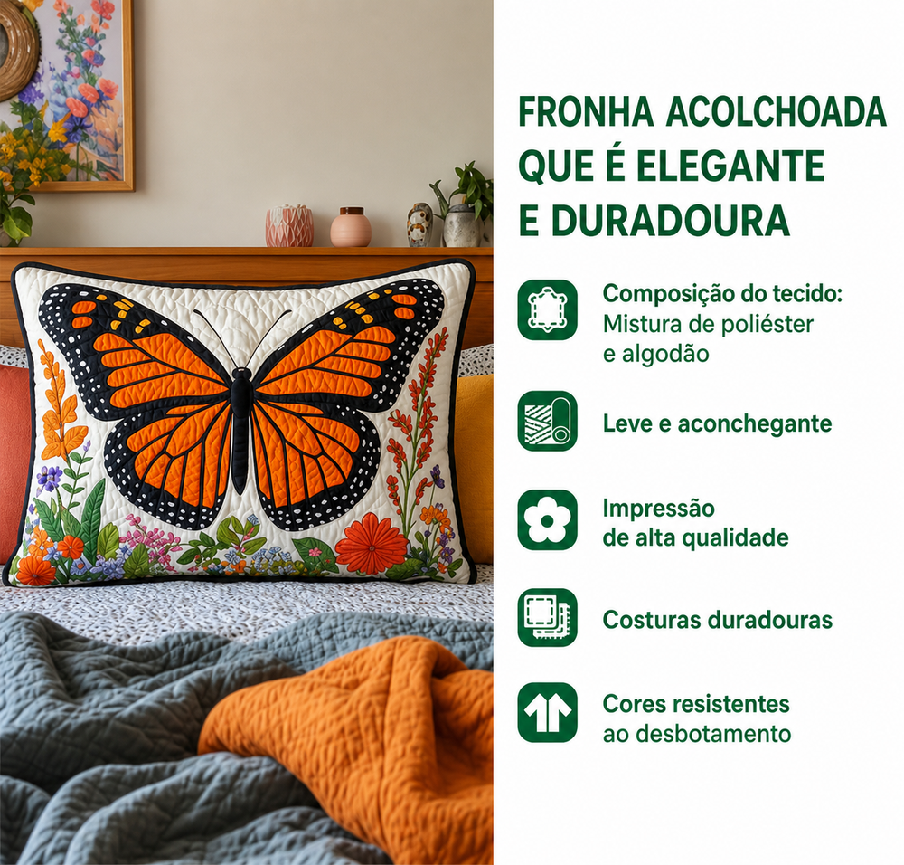 Fronha Acolchoada Cactos