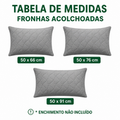 Fronha Acolchoada Cactos