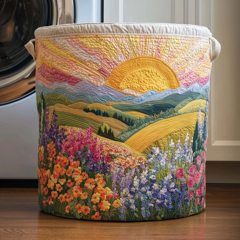 Natureza e Amanhecer | Cesto de Roupa Feito à Mão