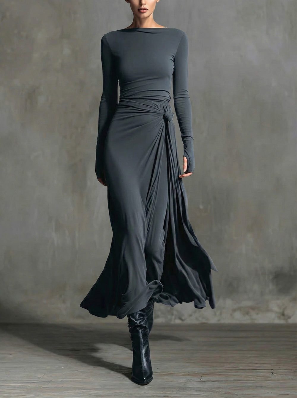 Mariana | Vestido Maxi com Laço Lateral