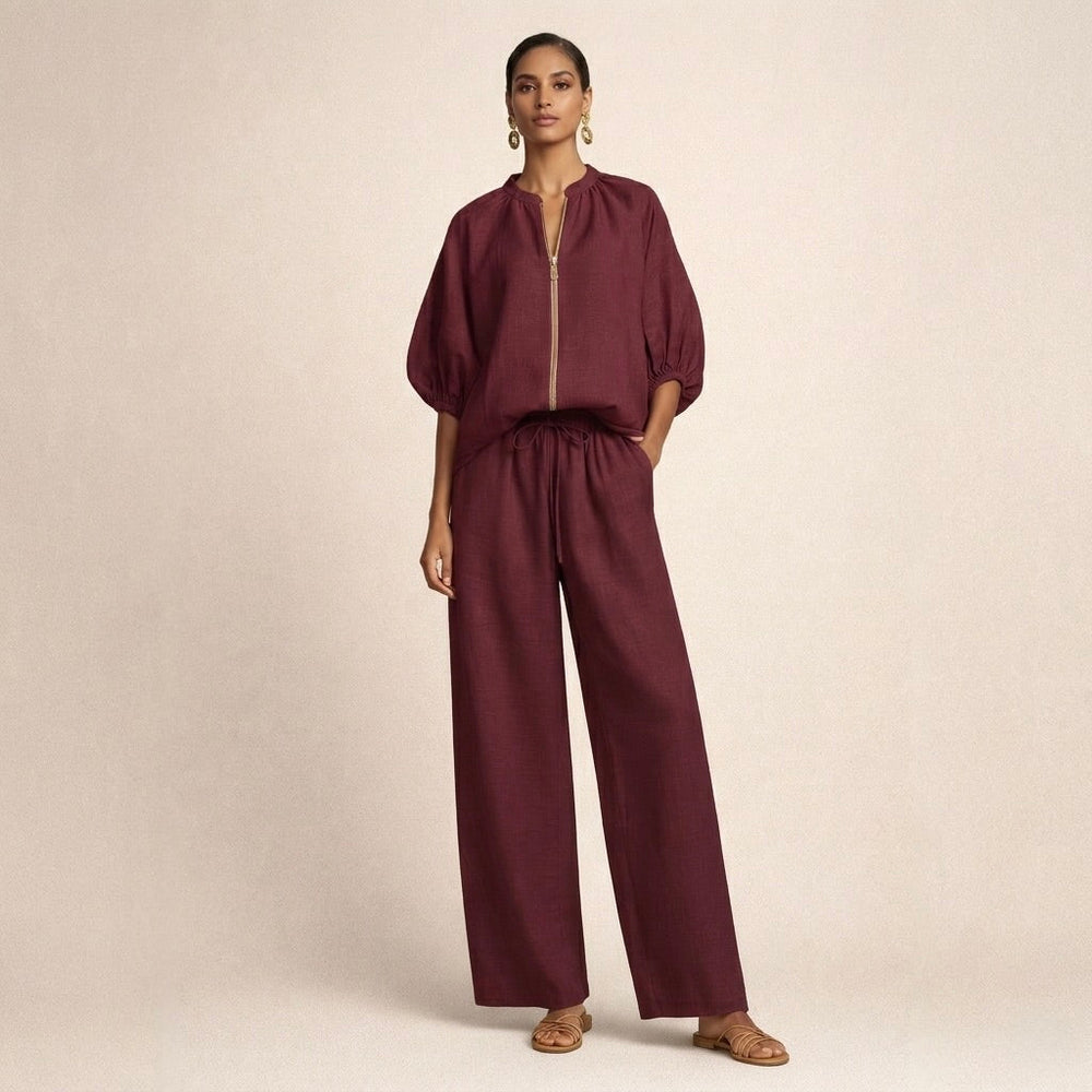 Adelina - Conjunto Casual com Fecho