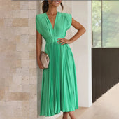 Estela | Vestido Midi Plissado Elegante