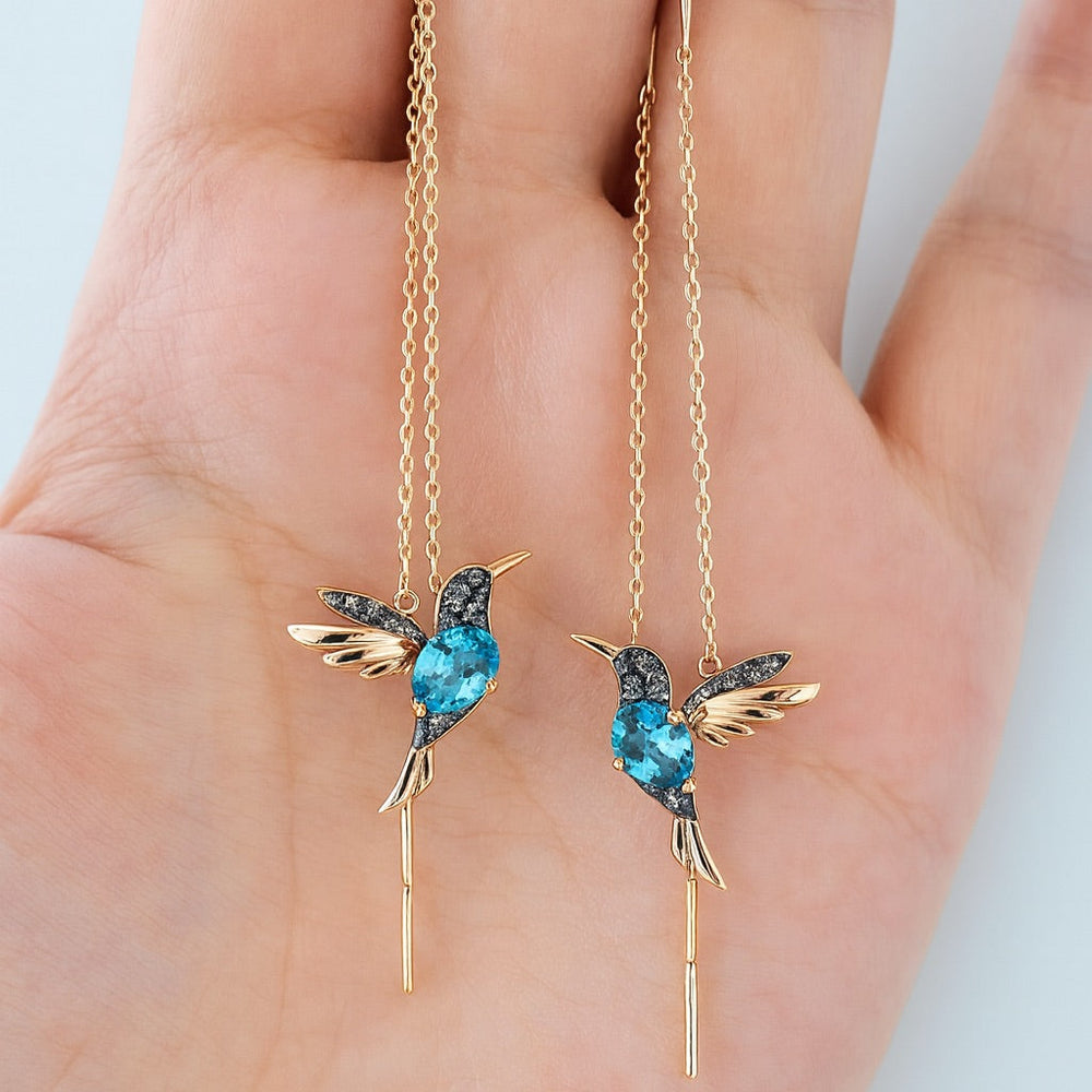 Débora | Brincos Colibri Esmalte e Zircónias