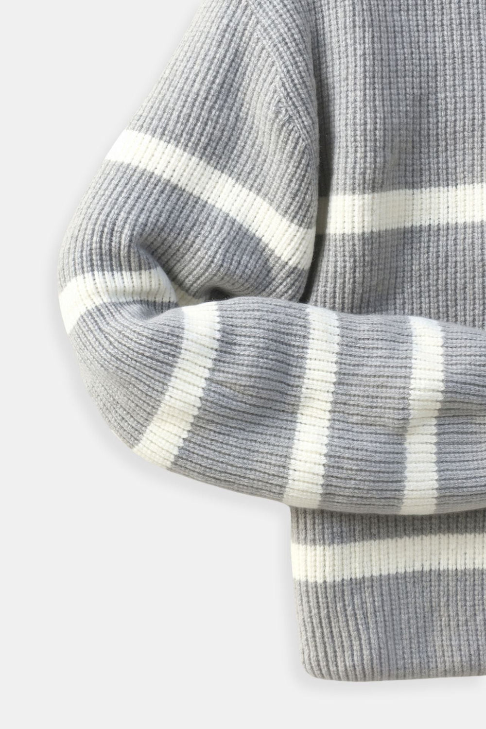 Constantino - Sweater Meio Zíper Listrado