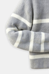 Constantino - Sweater Meio Zíper Listrado