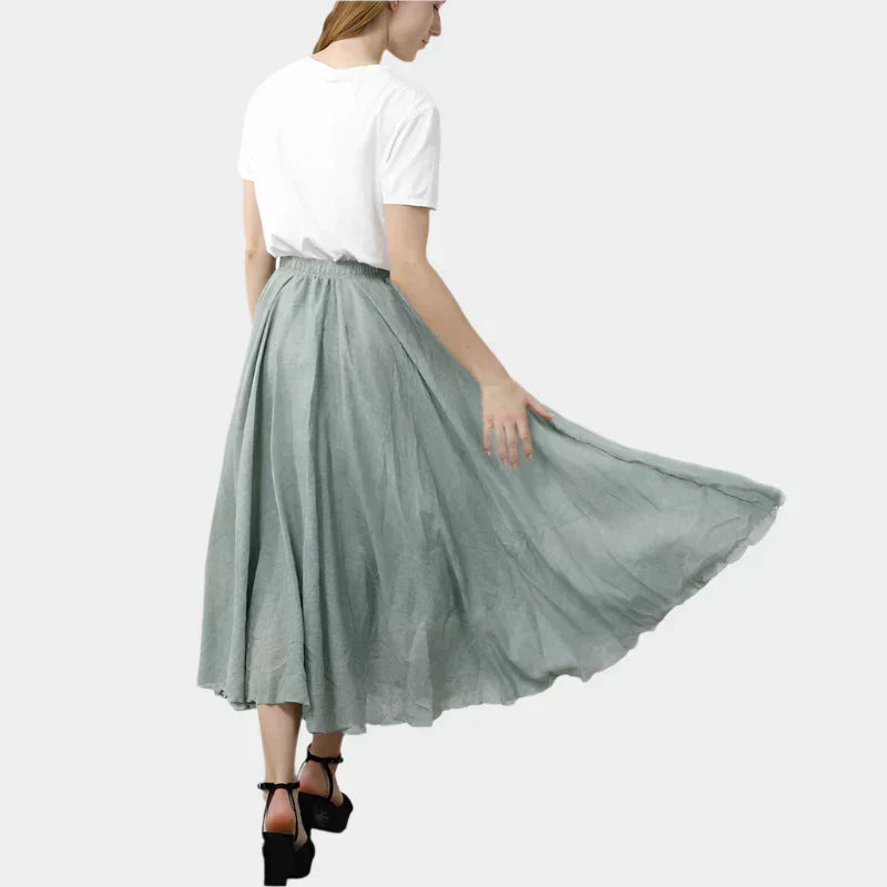 Saia Elegante de Cintura Alta