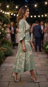 Eva | Vestido Floral de Cintura Subida