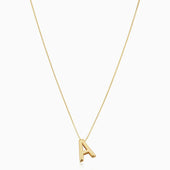 Anfangsbuchstabe Halskette Liebesbrief | Gold