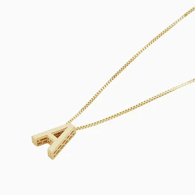 Anfangsbuchstabe Halskette Liebesbrief | Gold