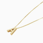 Anfangsbuchstabe Halskette Liebesbrief | Gold