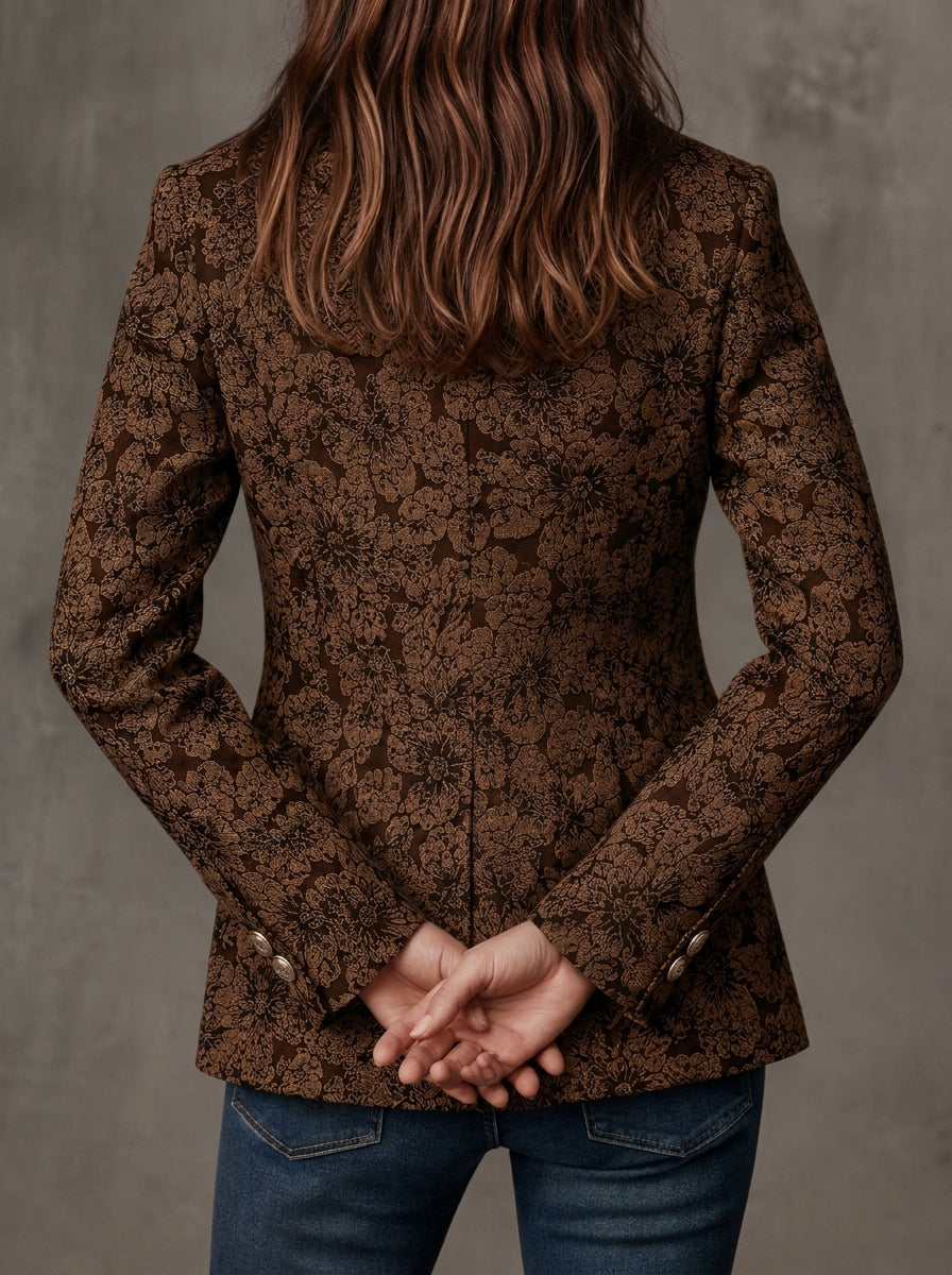 Antónia | Blazer em Jacquard com Padrão Paisley