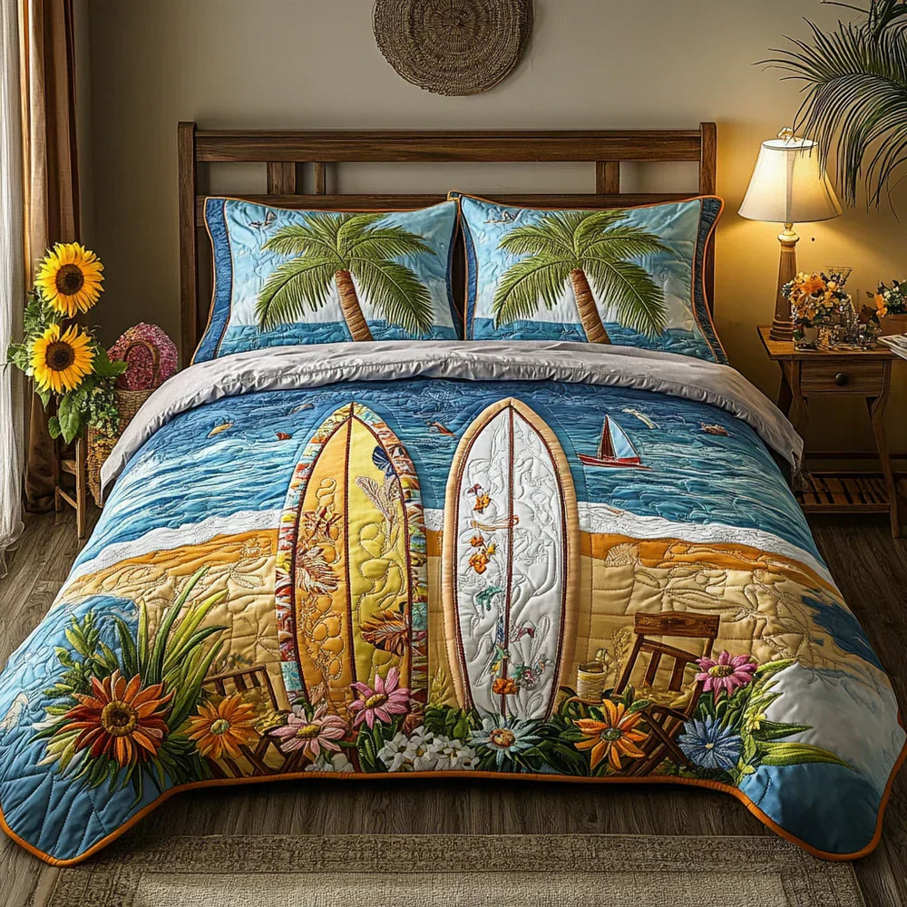 Conjunto de Cama 3 Peças Brisa da Ilha