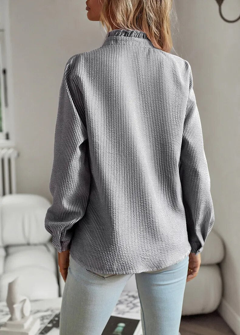 Agnete – Šik črtasta bluza