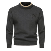 Sweater de Malha - Tecido de Mistura