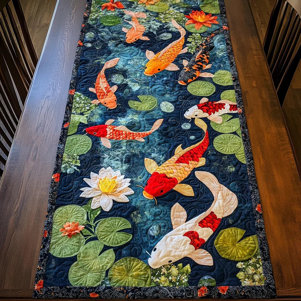 Caminho de Mesa Acolchoado Sonho de Koi