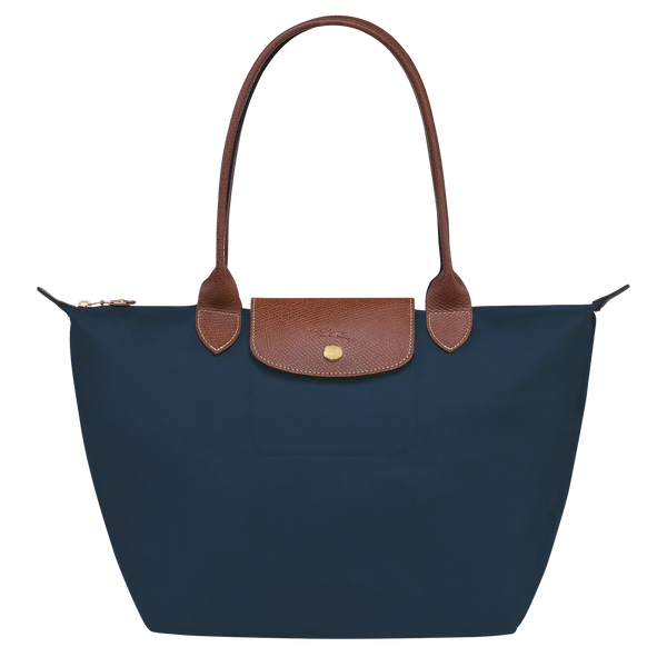 Íris | Tote Dobrável Média — Azul-marinho