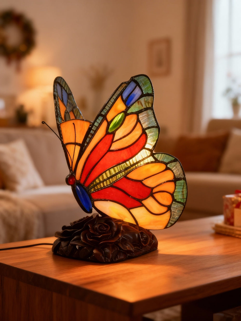 Francisca | Candeeiro com Borboletas Art Déco