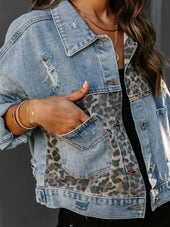 Jeans jakna patchwork