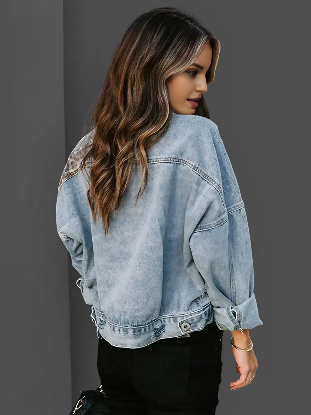 Jeans jakna patchwork
