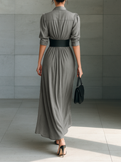 Filipa | Vestido Comprido Plissado
