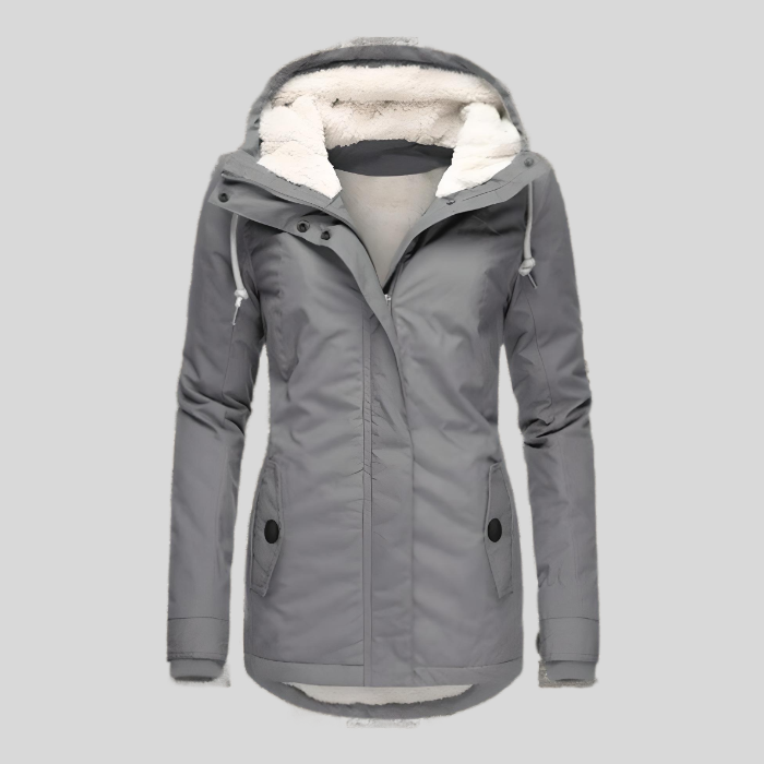 Alienor | Casaco de Inverno Comprido com Capuz