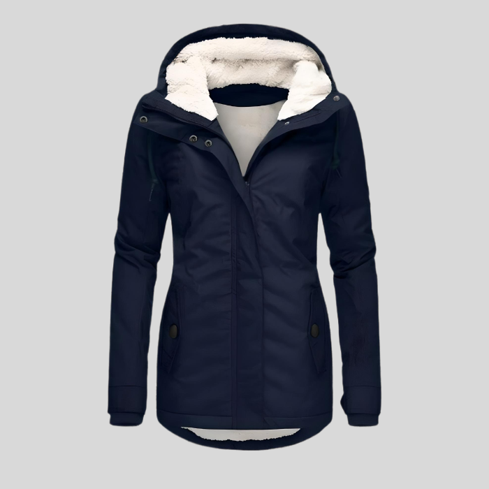 Alienor | Casaco de Inverno Comprido com Capuz