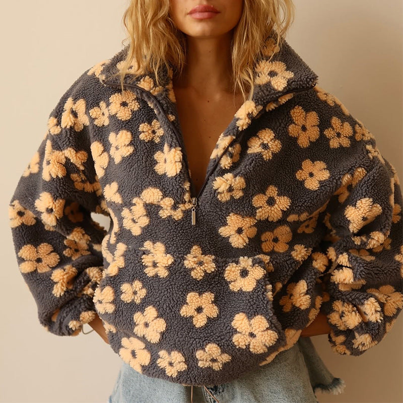 Daisy | Casaco Teddy com Flores