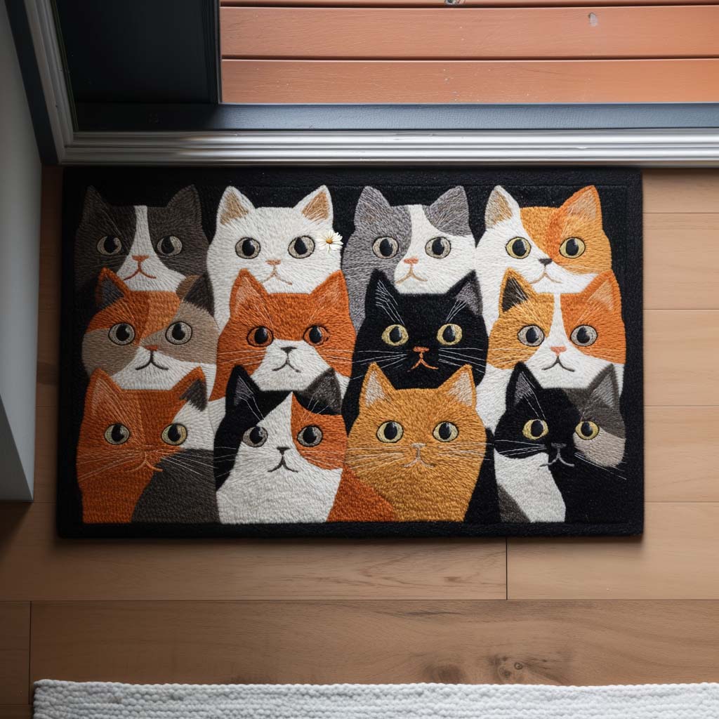Tapete de Entrada Gatos e Mais Gatos