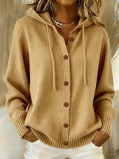 Bettina | Cardigan con Cappuccio e Bottoni