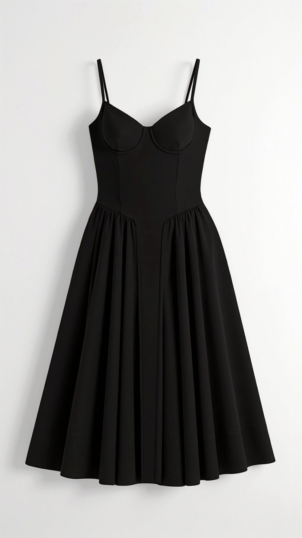 Odete - Vestido midi corpete estruturado