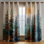 Cortinado Acolchoado Bosque Enevoado
