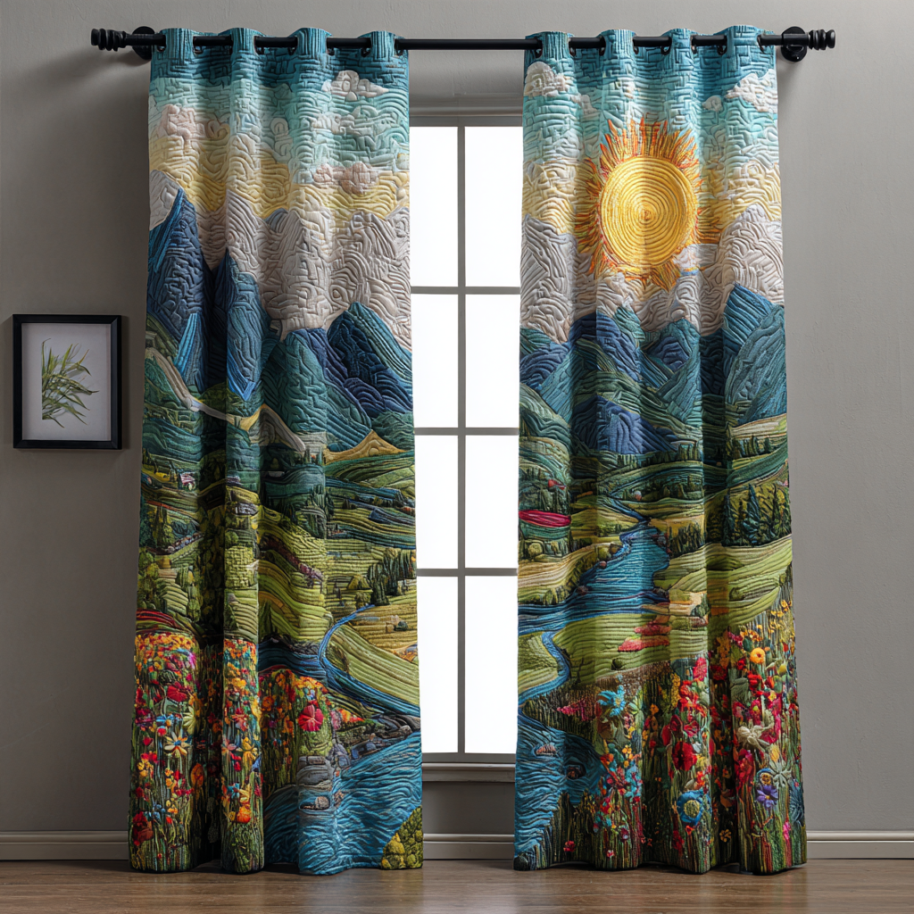 Cortinado Acolchoado Brilho da Manhã