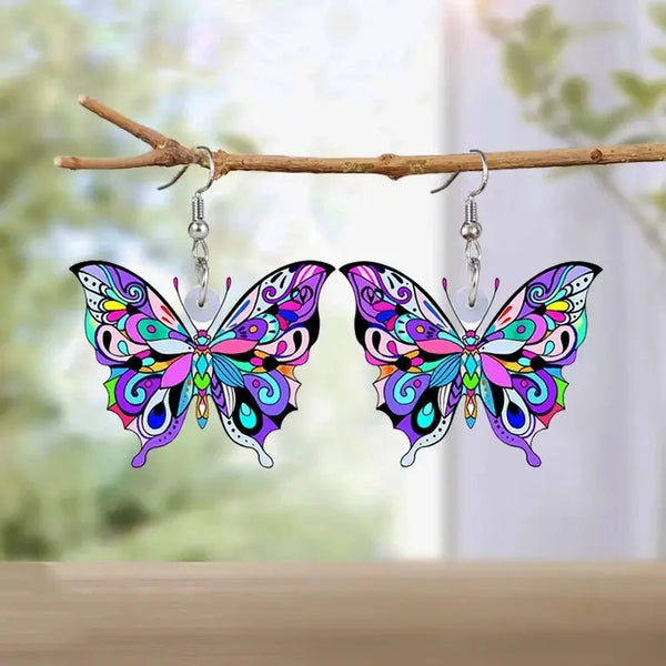 Diana | Brincos Borboleta Multicolor