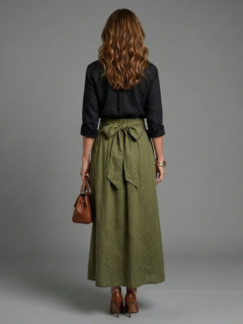 Josefina | Conjunto Blusa e Saia Midi Elegante