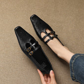 Eduarda | Mules Brogue com Tira Dupla