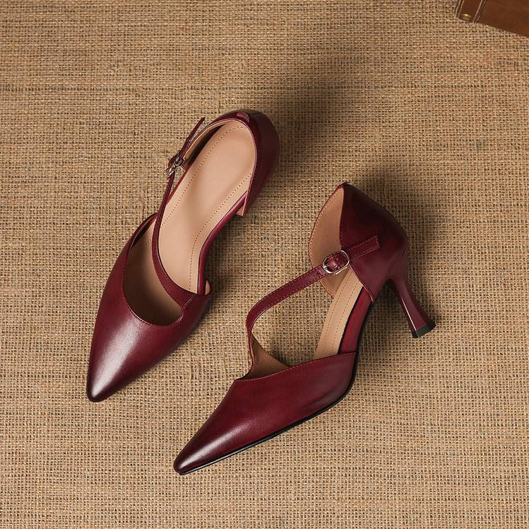 Micaela | Sapatos de Salto Elegantes com Tiras Cruzadas