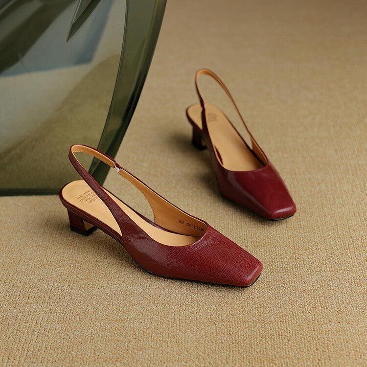 Juliana | Sapatos de Salto Slingback Elegantes