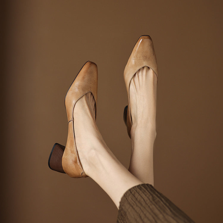 Valentina | Sapatos de Salto Largo com Biqueira Pontiaguda