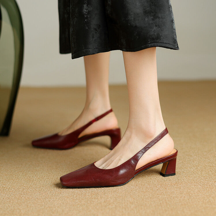 Juliana | Sapatos de Salto Slingback Elegantes