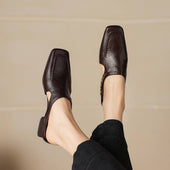 Simone | Mules Slingback com Biqueira Quadrada