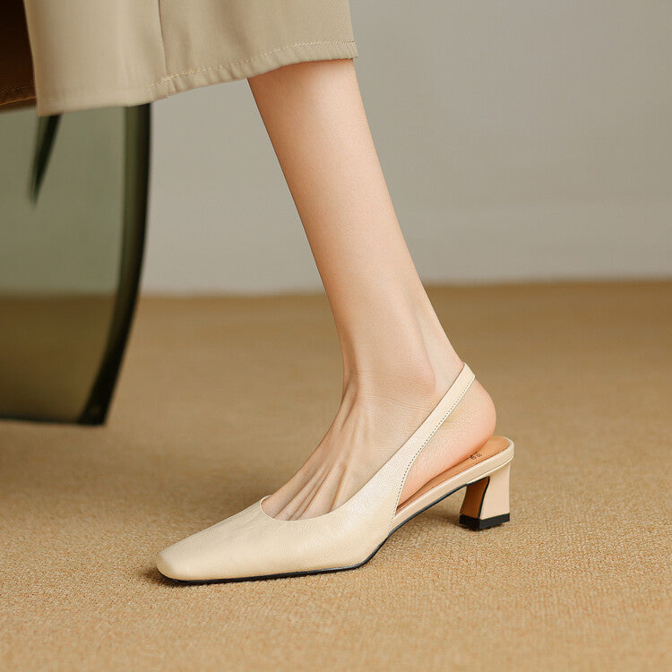 Juliana | Sapatos de Salto Slingback Elegantes