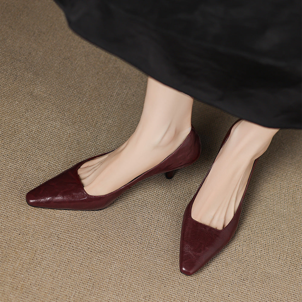 Luana | Sapatos de Salto Agulha com Biqueira Pontiaguda