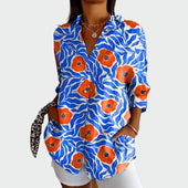Camisa estilosa com estampa floral
