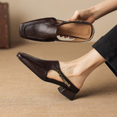 Simone | Mules Slingback com Biqueira Quadrada