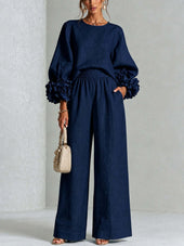 Rosa | Conjunto com Punhos Florais